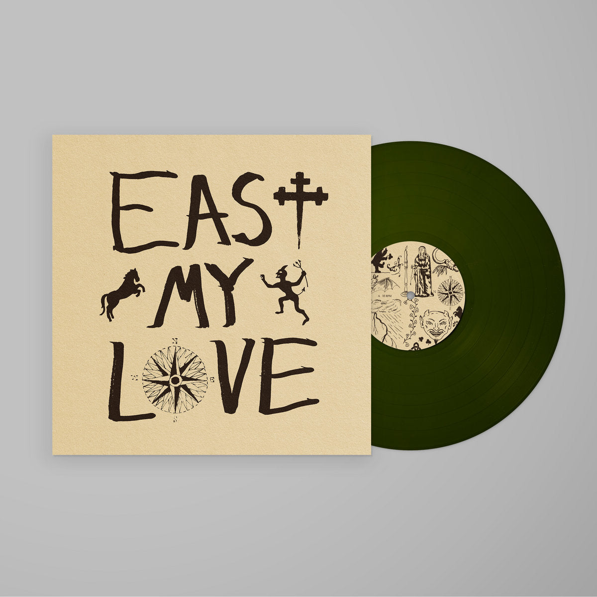 Current Joys - East My Love olive green vinyl album