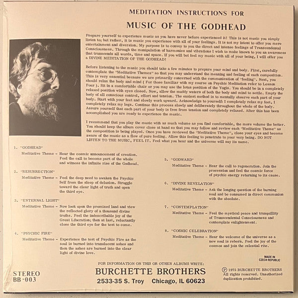 Master Wilburn Burchette - Music Of The Godhead For Supernatural Meditation album tracklist
