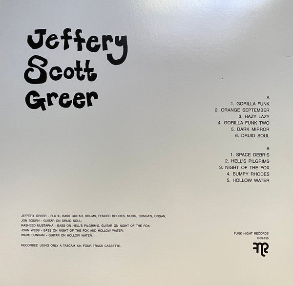 Jeffery Scott Greer - Volume One album