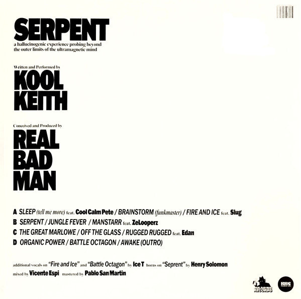 Kool Keith and Real Bad Man - Serpent