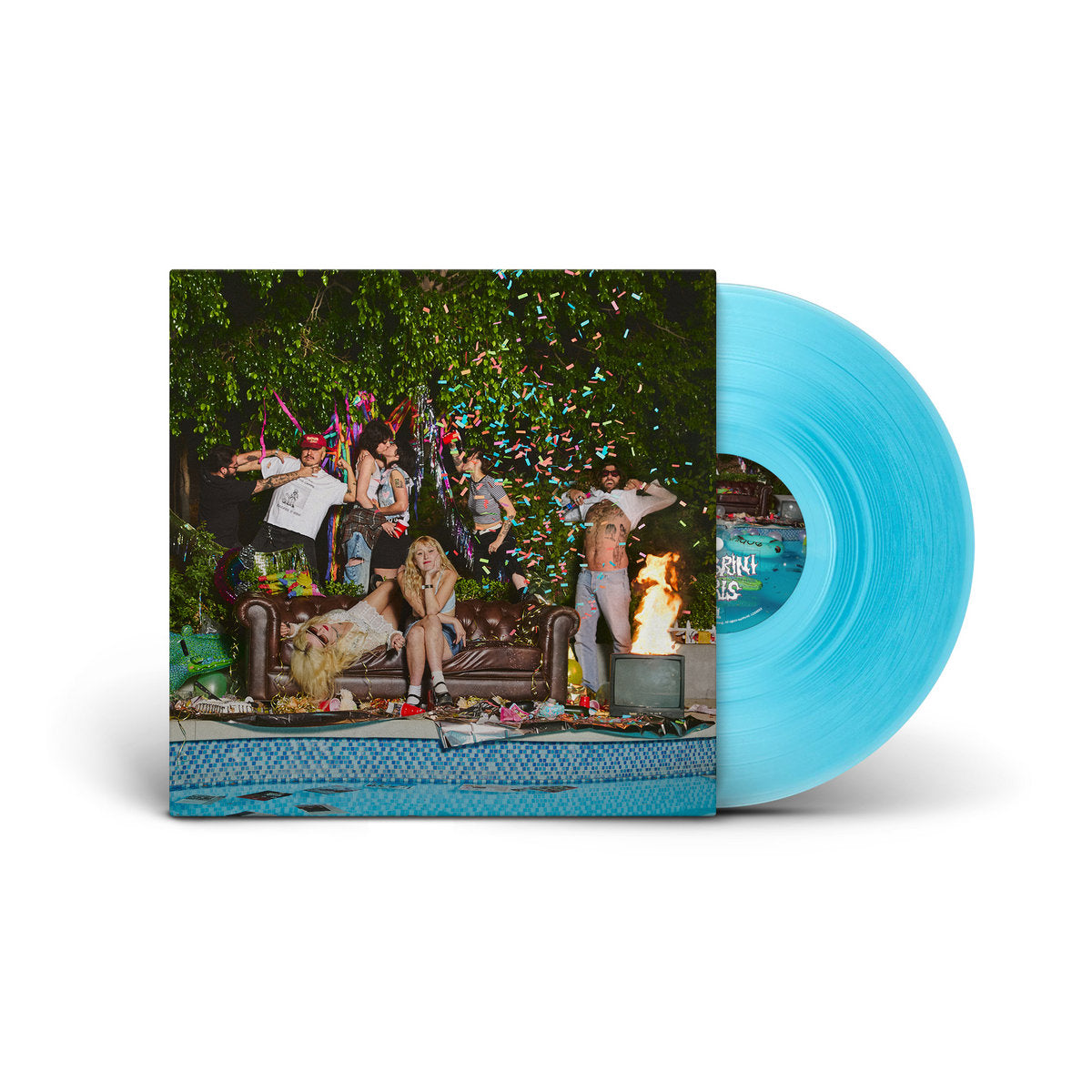 Lambrini Girls - Who Let the Dogs Out smurf dick blue vinyl album