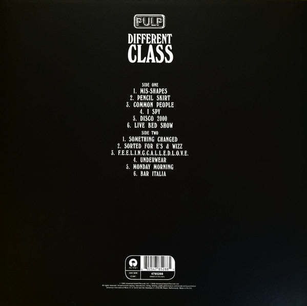 Pulp - Different Class vinyl album