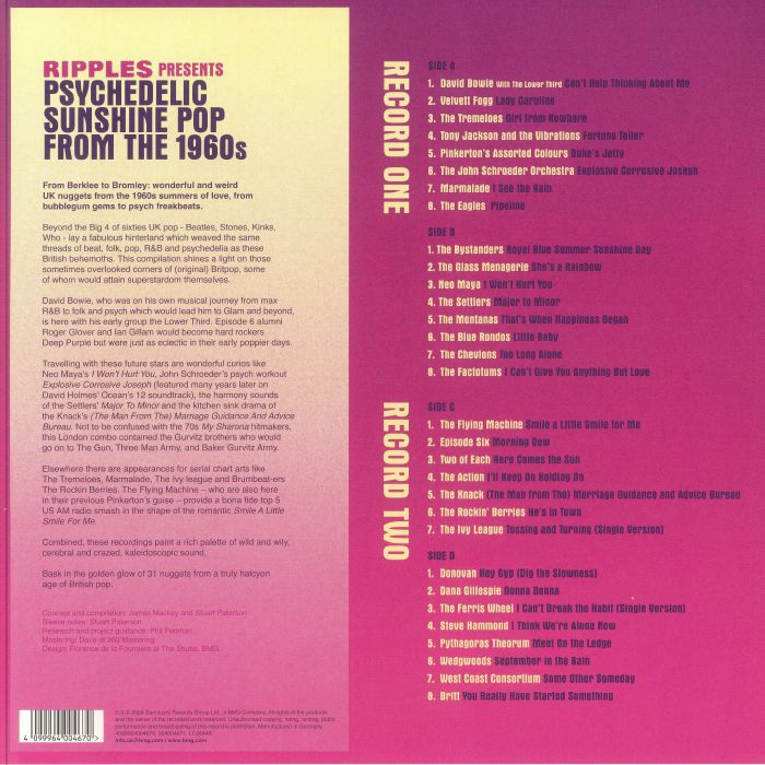 Various Artists - Ripples Presents Psychedelic Sunshine Pop From The 1960s