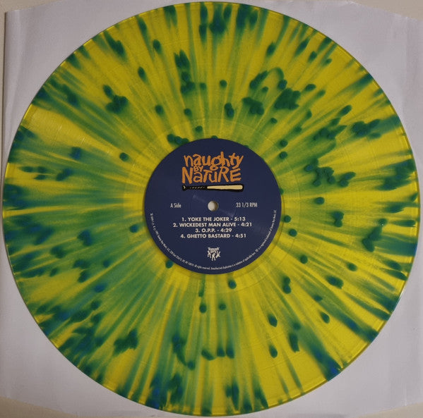 Naughty by Nature - Naughty by Nature blue and yellow splatter double vinyl LP