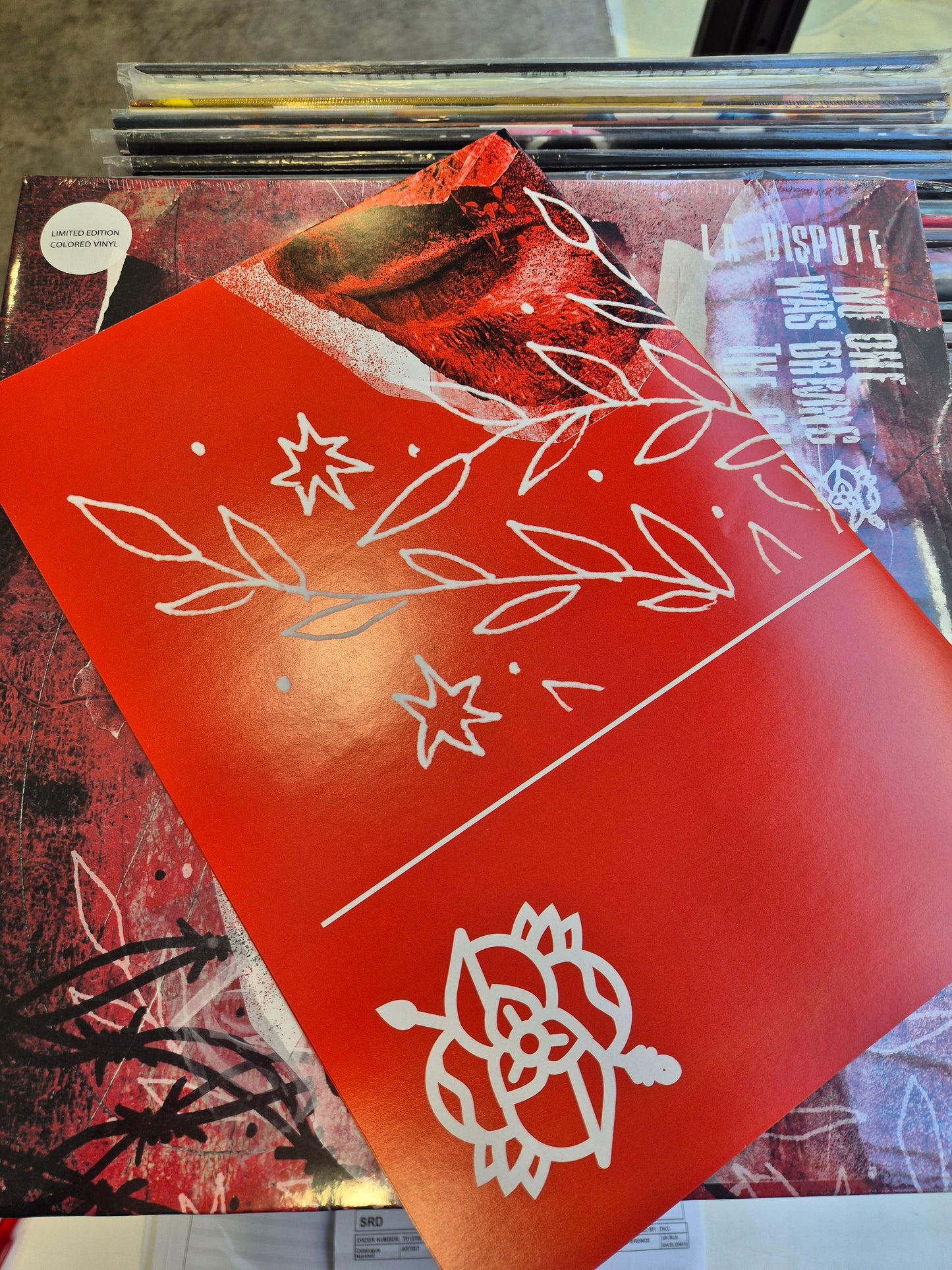 La Dispute - No One Was Driving the Car green smoke vinyl LP with poster