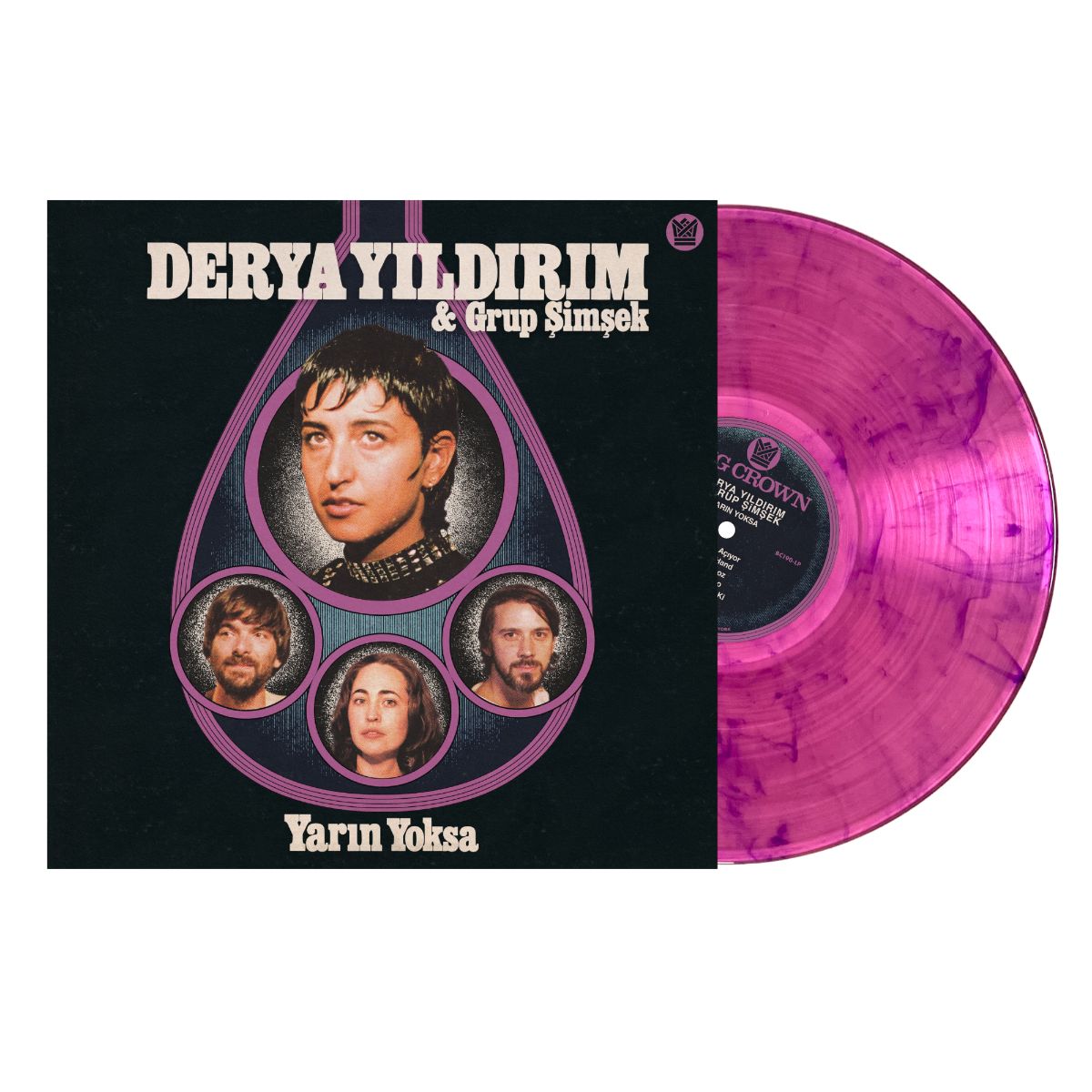 Derya Yıldırım and Grup Şimşek - Yarın Yoksa purple vinyl album