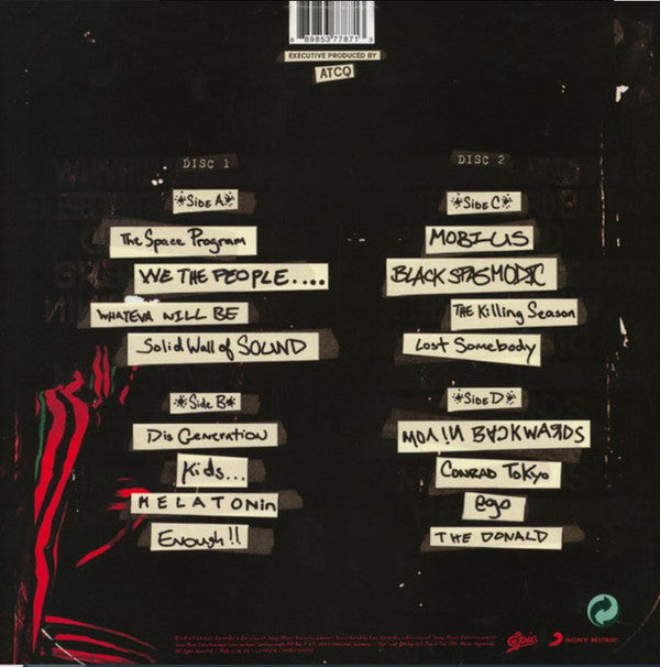 A Tribe Called Quest We Got It From Here Thank You 4 Your Service vinyl album tracklist