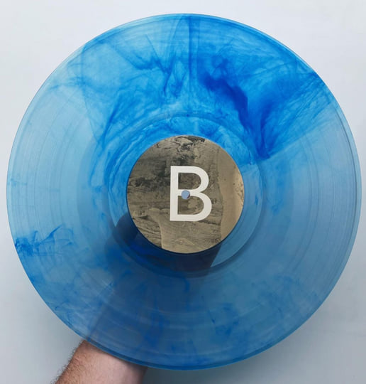 Aaronson - The Great Swells That Carry Us Will Pull Us Under - blue vinyl LP Side B