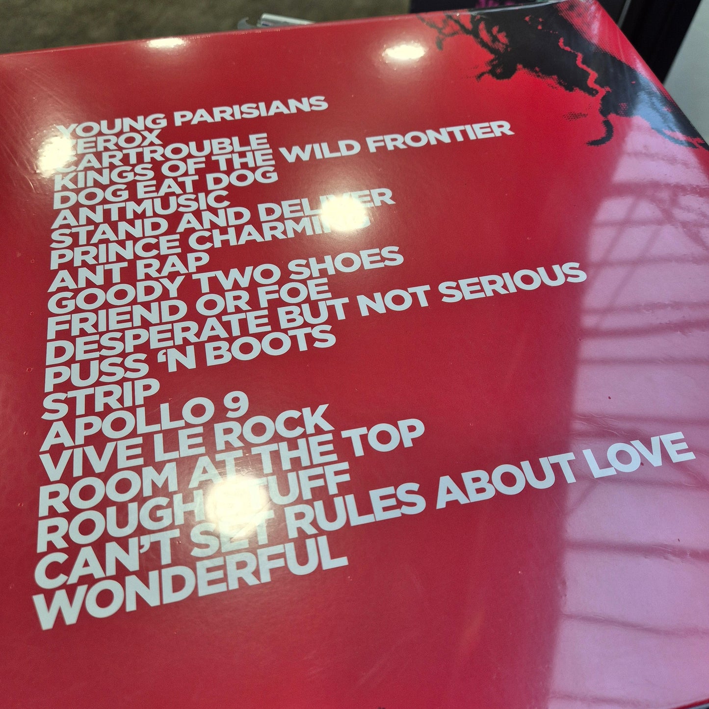 Adam and the Ants - The Singles red and white double vinyl LP tracklist