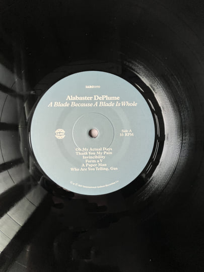 Alabaster DePlume A Blade Because A Blade Is Whole black vinyl