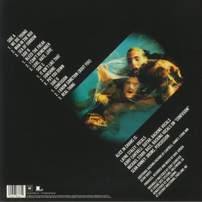 Alice in Chains - Facelift double vinyl LP tracklist