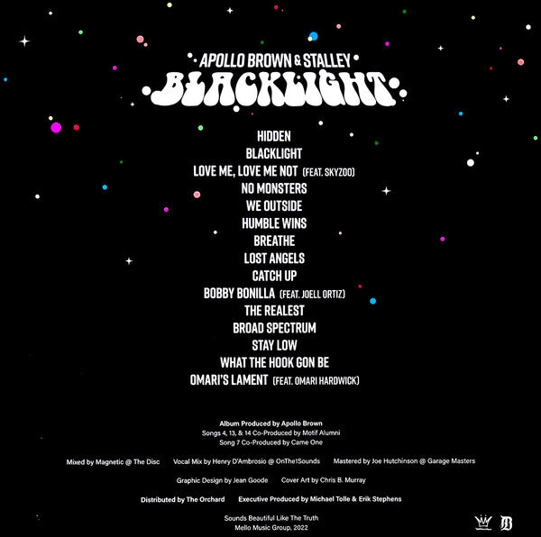 Apollo Brown and Stalley Blacklight vinyl tracklist