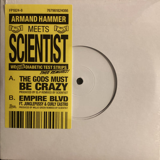 Armand Hammer and Scientist - We Dub Diabetic Test Strips Thee Remixes vinyl 7 inch