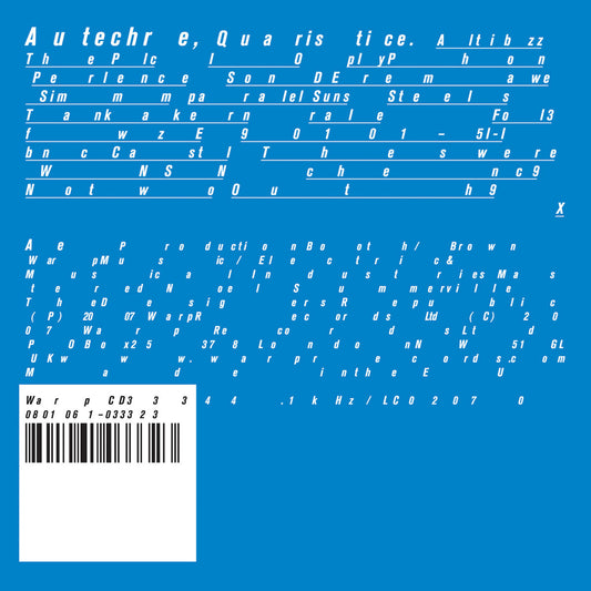 Autechre - Quaristice double vinyl LP