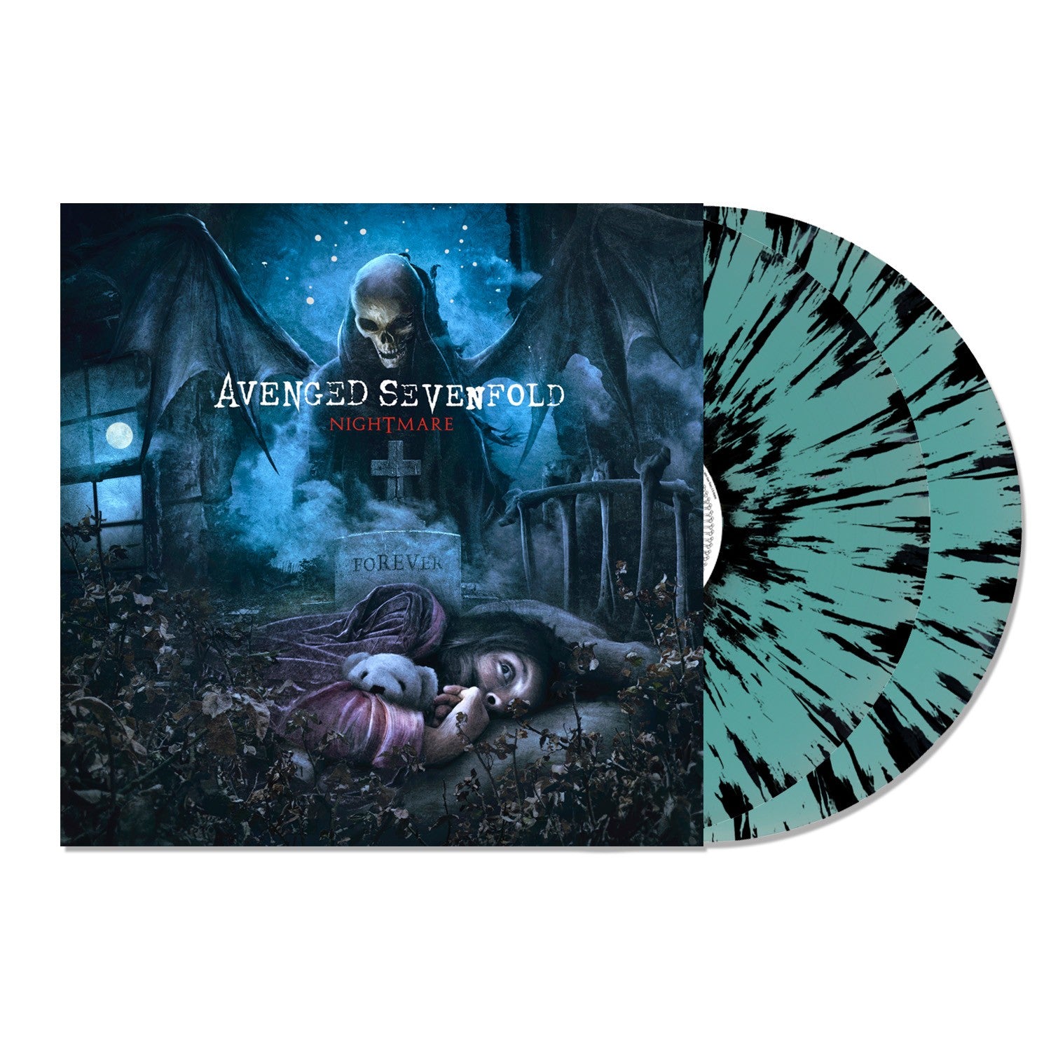Avenged Sevenfold - Nightmare blue and black splatter double vinyl LP