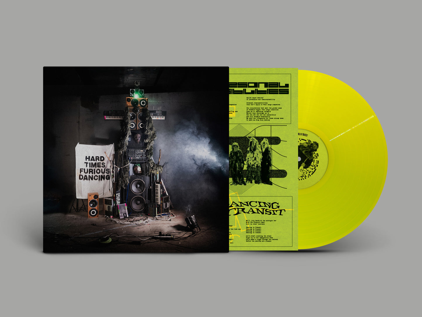 Snapped Ankles - Hard Times Furious Dancing green vinyl album