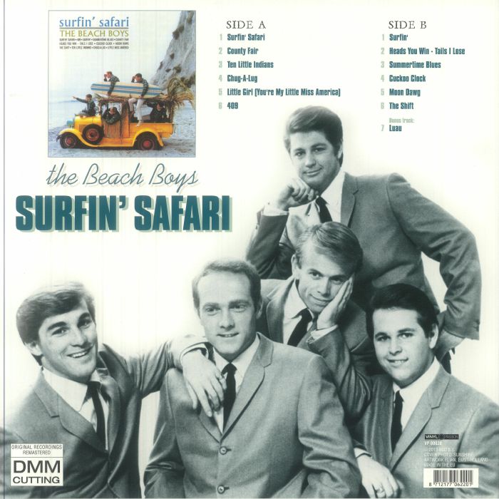 Beach Boys - Surfin Safari vinyl LP tracklist