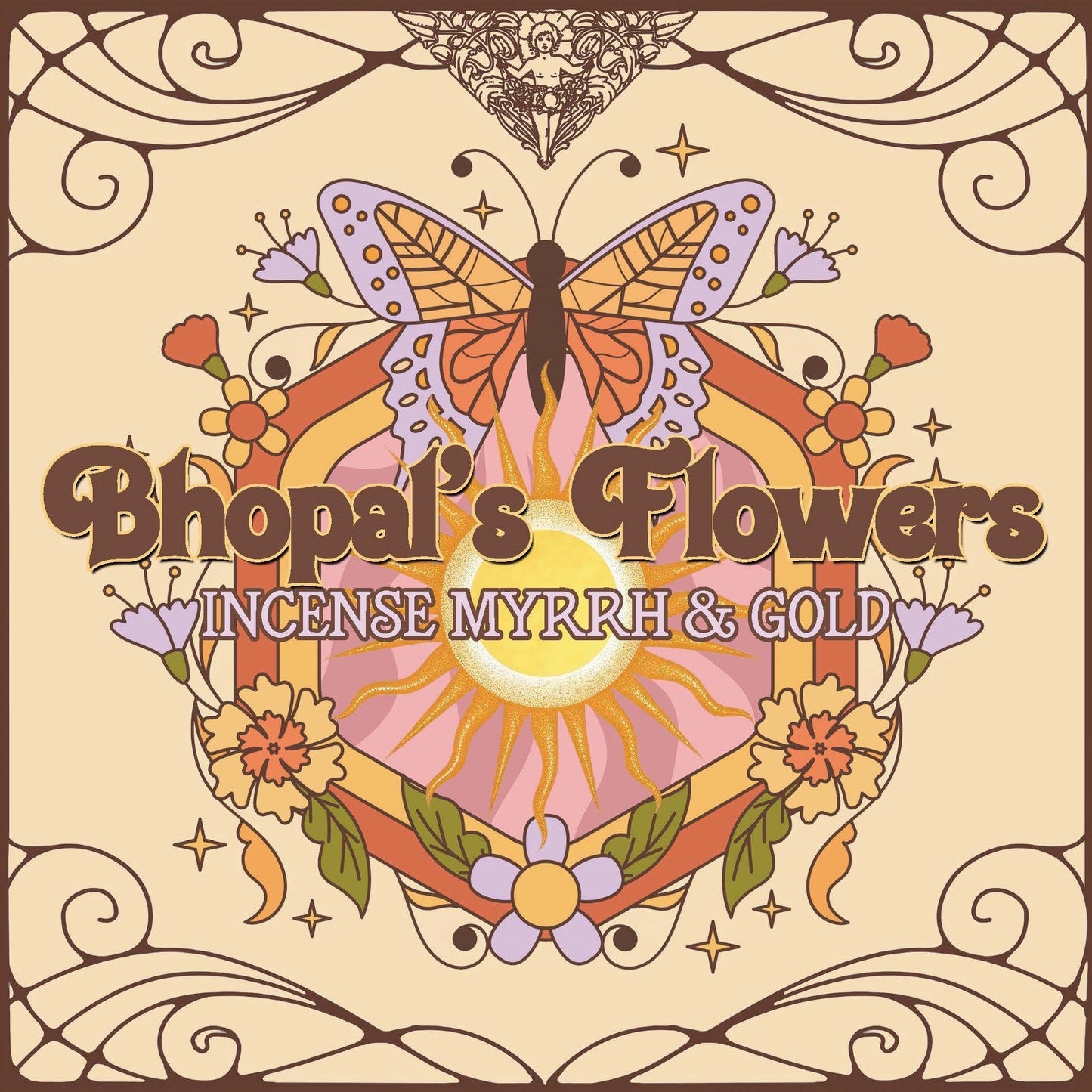 Bhopal’s Flowers - Incense Myrrh & Gold / Jingle Bells 7 inch white vinyl