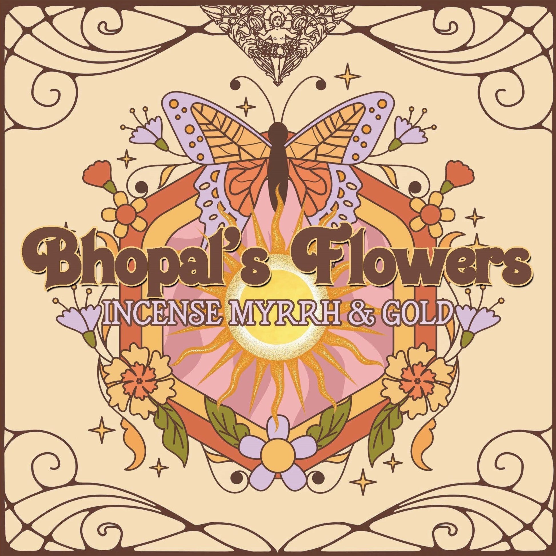 Bhopal’s Flowers - Incense Myrrh & Gold / Jingle Bells 7 inch white vinyl