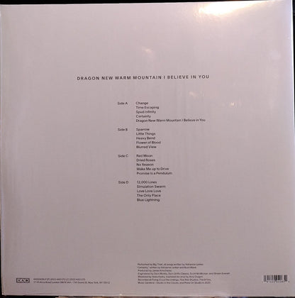 Big Thief Dragon New Warm Mountain I Believe In You album tracklist