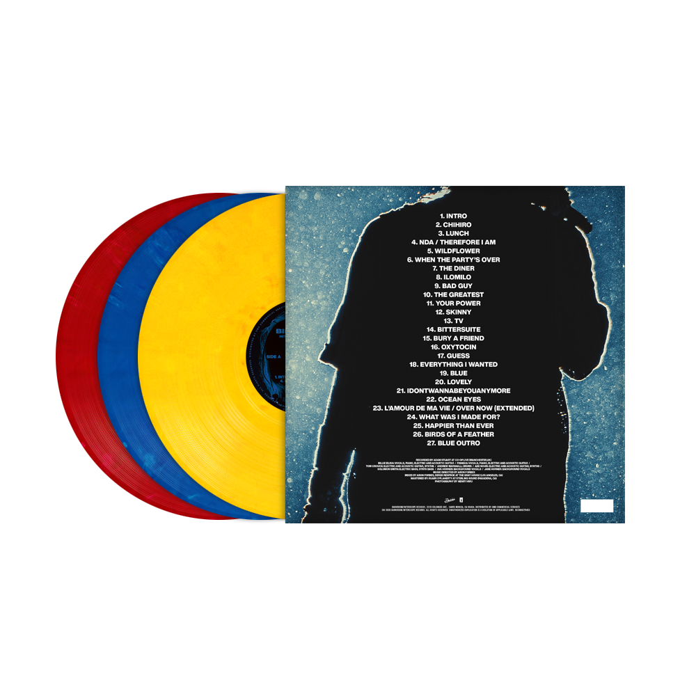 Billie Eilish - HIT ME HARD AND SOFT: The Tour (Live) triple vinyl LP tracklist