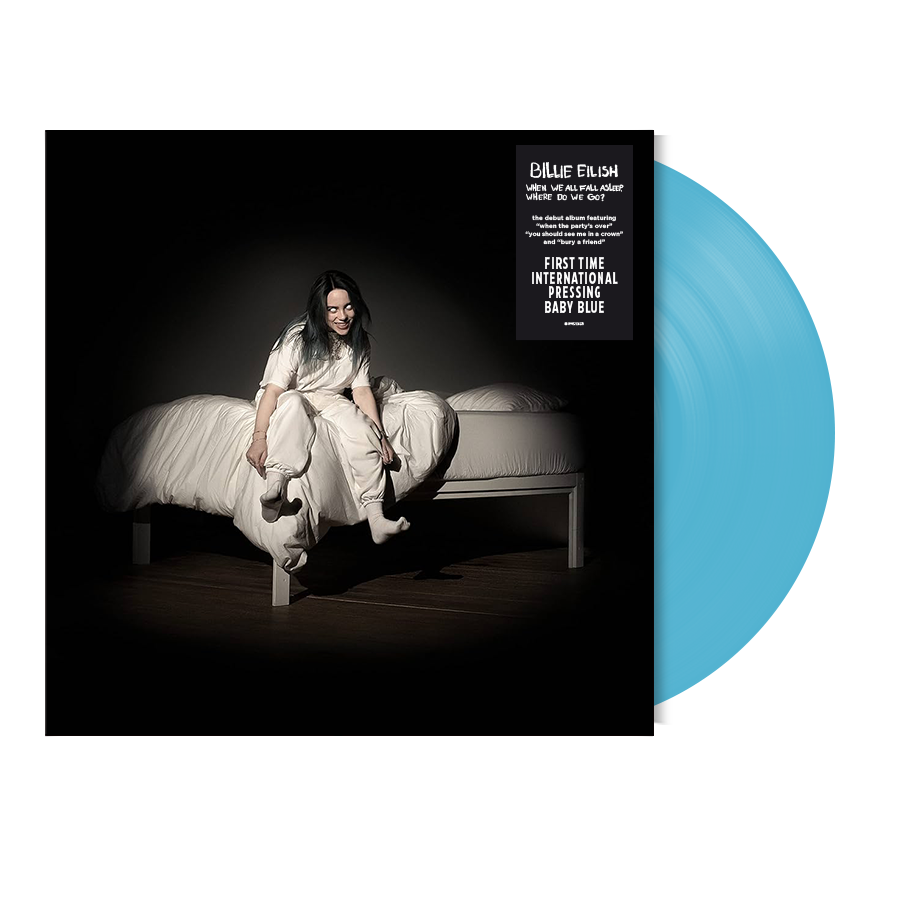 Billie Eilish - WHEN WE ALL FALL ASLEEP, WHERE DO WE GO? baby blue vinyl LP