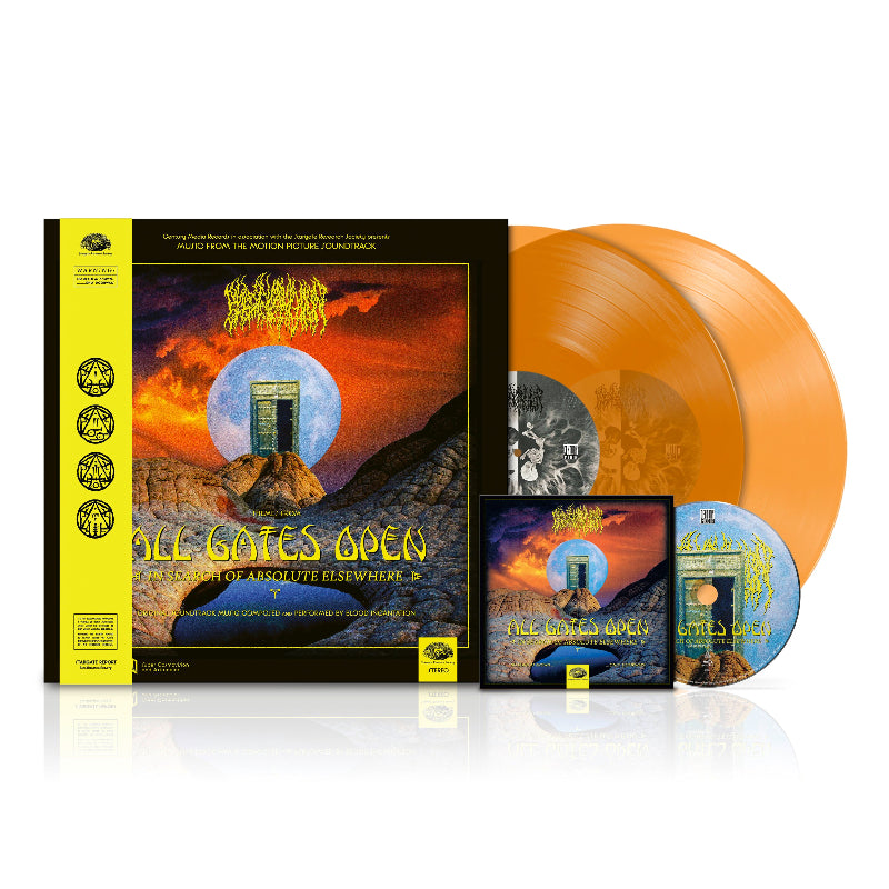 Blood Incantation - All Gates Open (Original Motion Picture Soundtrack) orange double vinyl LP and blu ray