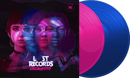 Lost Records Bloom and Rage Original Game Soundtrack purple and blue vinyl chromatics milk and bone