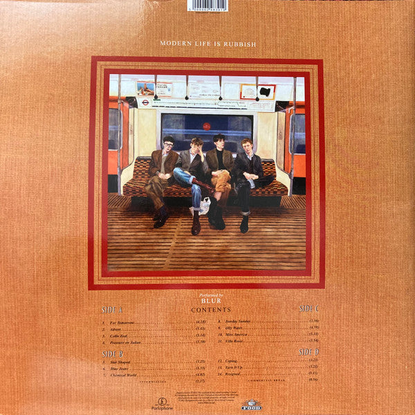 Blur - Modern Life Is Rubbish vinyl LP tracklist