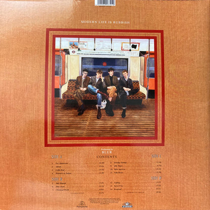 Blur - Modern Life Is Rubbish vinyl LP tracklist