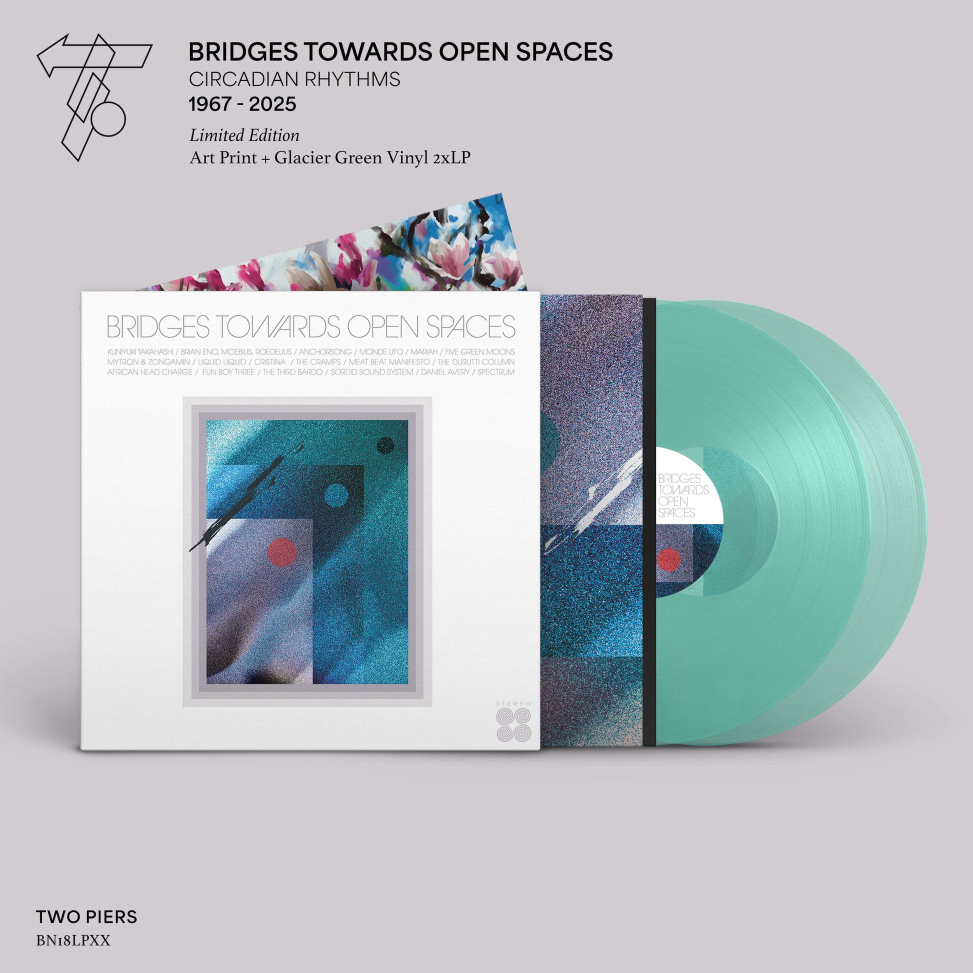 Bridges Towards Open Spaces: Circadian Rhythms 1967-2025 glacier green double vinyl LP