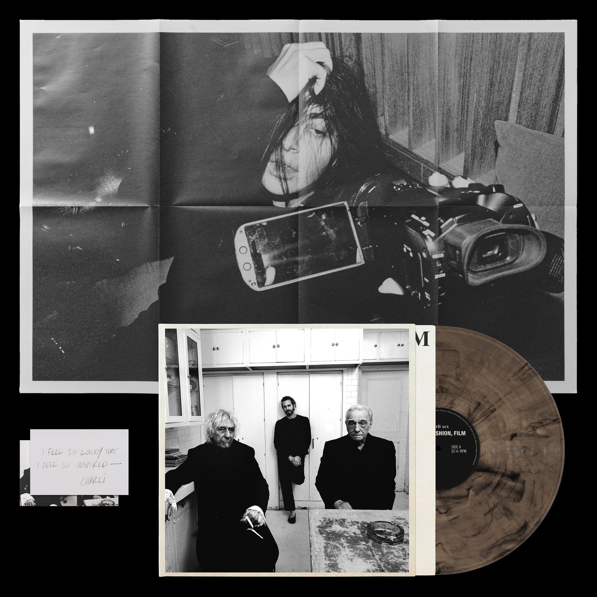Charli XCX - Music, Fashion, Film on yorkshire smoke vinyl LP and prints