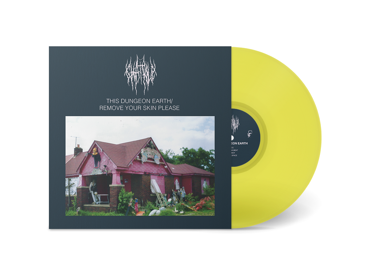 Chat Pile - This Dungeon Earth / Remove Your Skin Please UK highlighter yellow vinyl LP