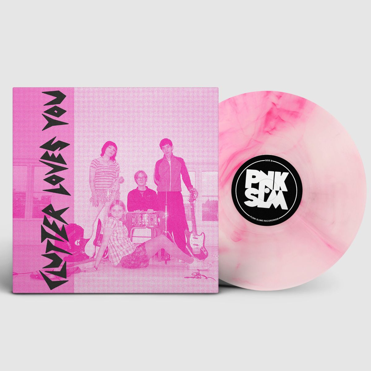 Clutter Loves You marble pink galaxy vinyl