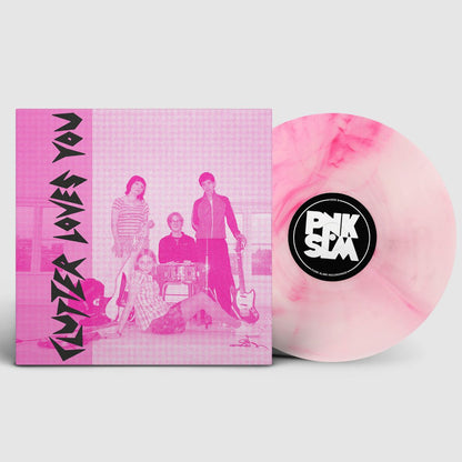 Clutter Loves You marble pink galaxy vinyl