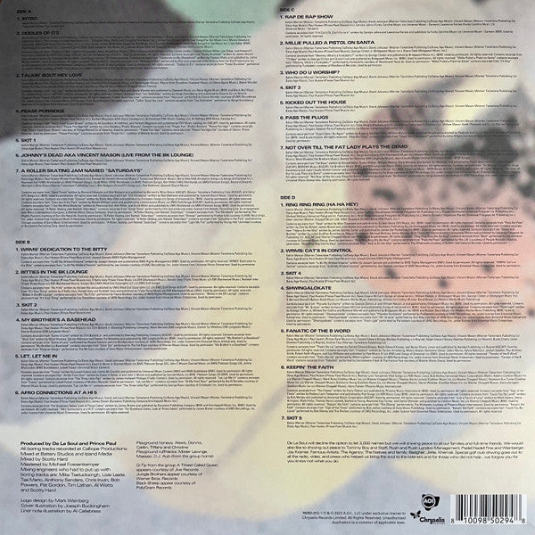 De La Soul - De La Soul Is Dead vinyl album tracklist