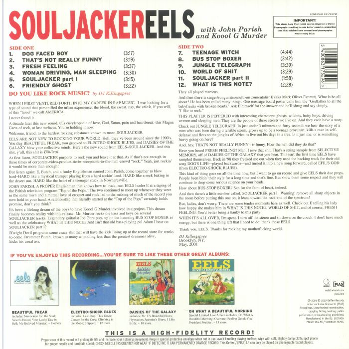 Eels - Souljacker vinyl LP tracklist