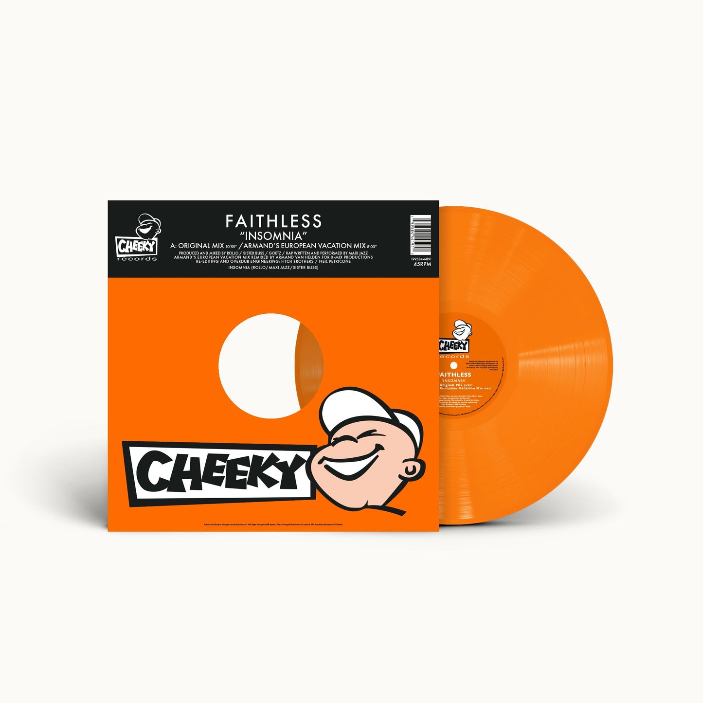 Faithless - Insomnia (30th Anniversary) orange vinyl 12 inch