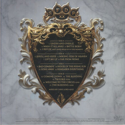 Five Finger Death Punch - Best Of Volume 1 double vinyl LP tracklist