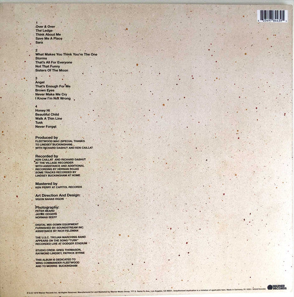 Fleetwood Mac Tusk double vinyl LP tracklist