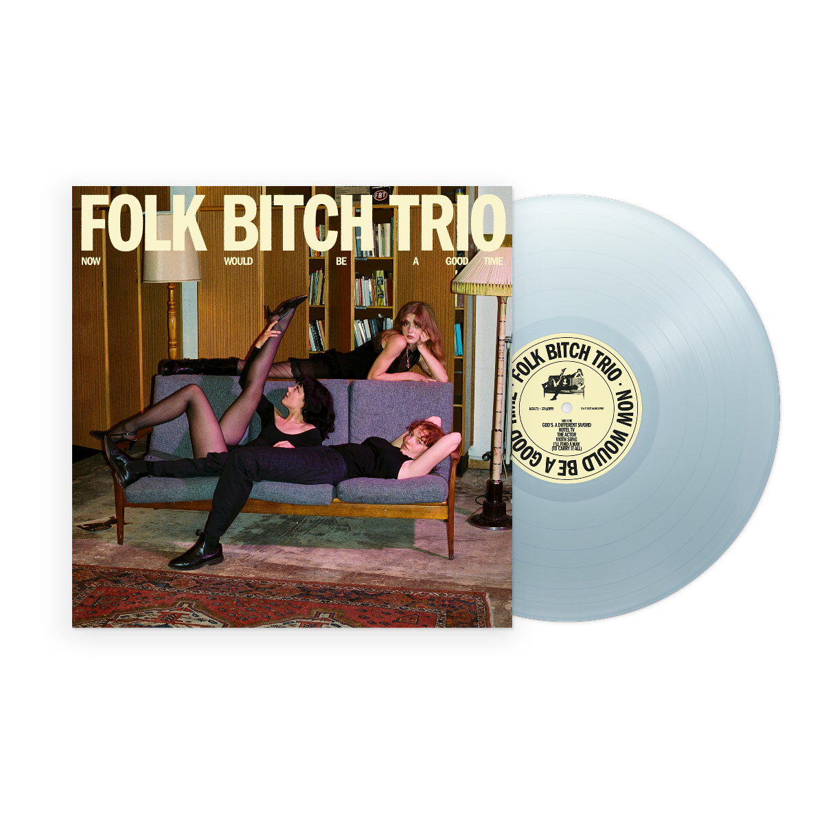 Folk Bitch Trio - Now Would Be A Good Time - sky blue vinyl LP