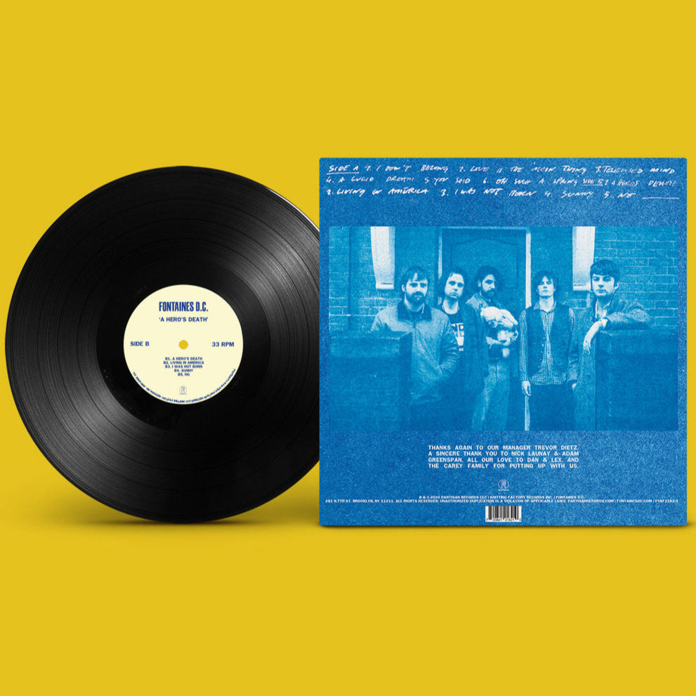 Fontaines DC - A Hero's Death black vinyl LP tracklist
