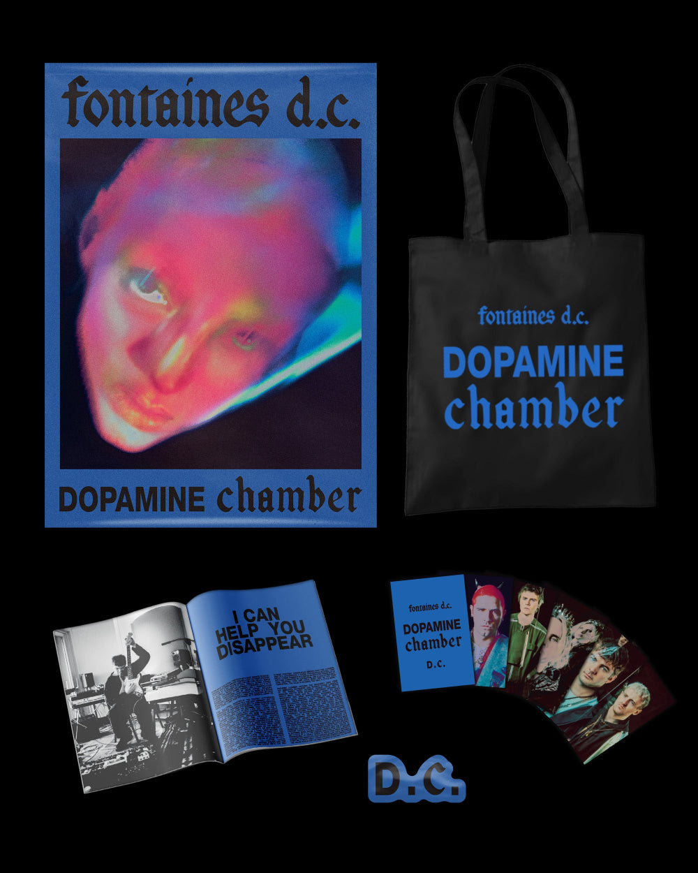 Fontaines DC Dopamine Chamber  listening party merch