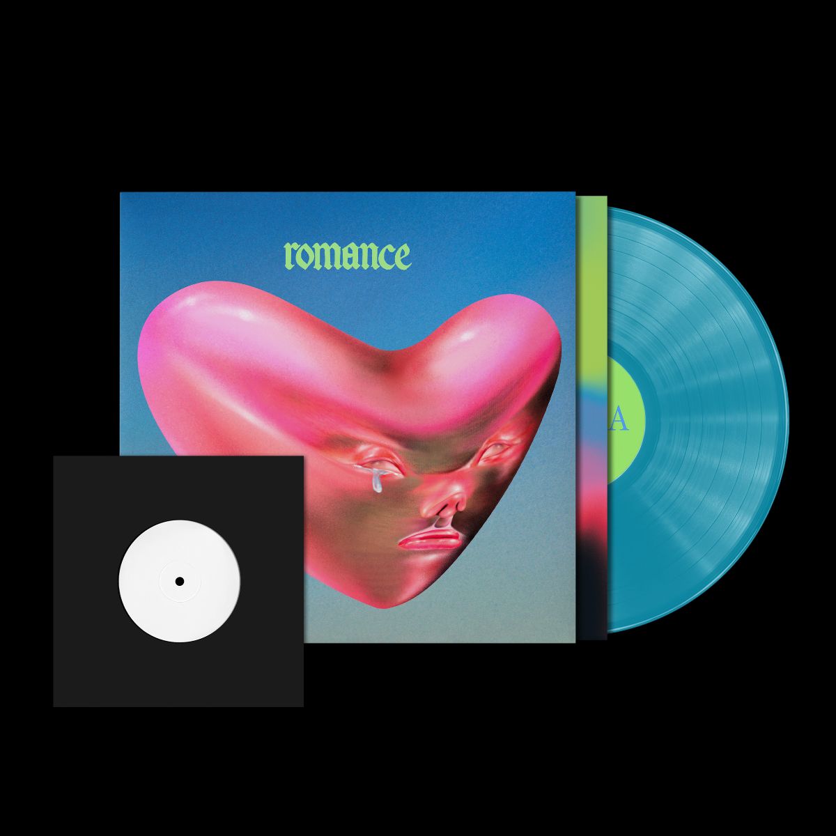 Fontaines D.C. - Romance Deluxe blue vinyl LP with 7 inch