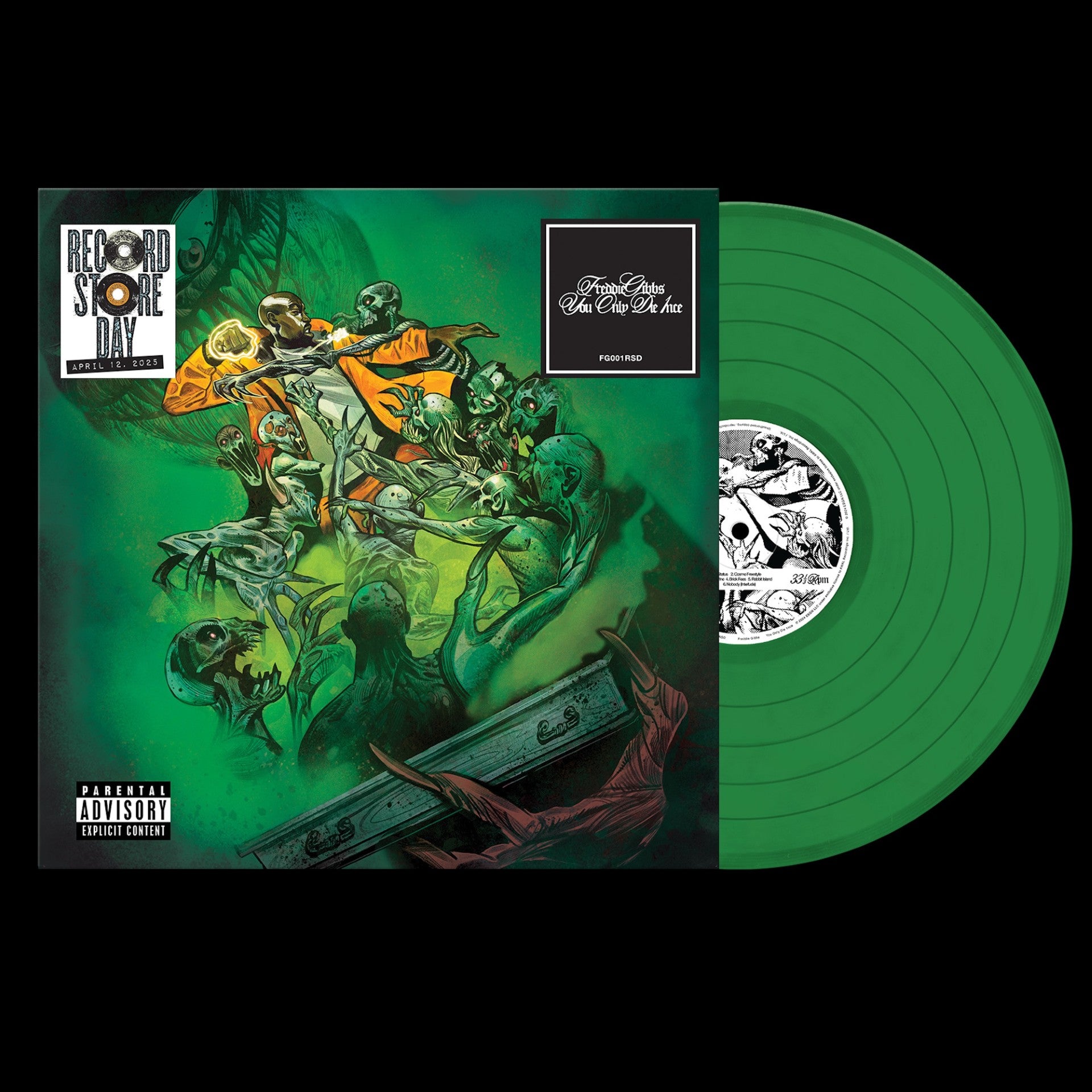 Freddie Gibbs - You Only Die 1nce RSD2025 green vinyl