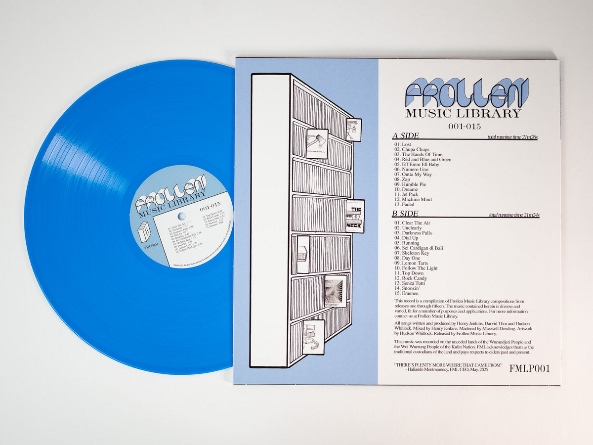 Frollen Music Library 001 to 015 vinyl album tracklist
