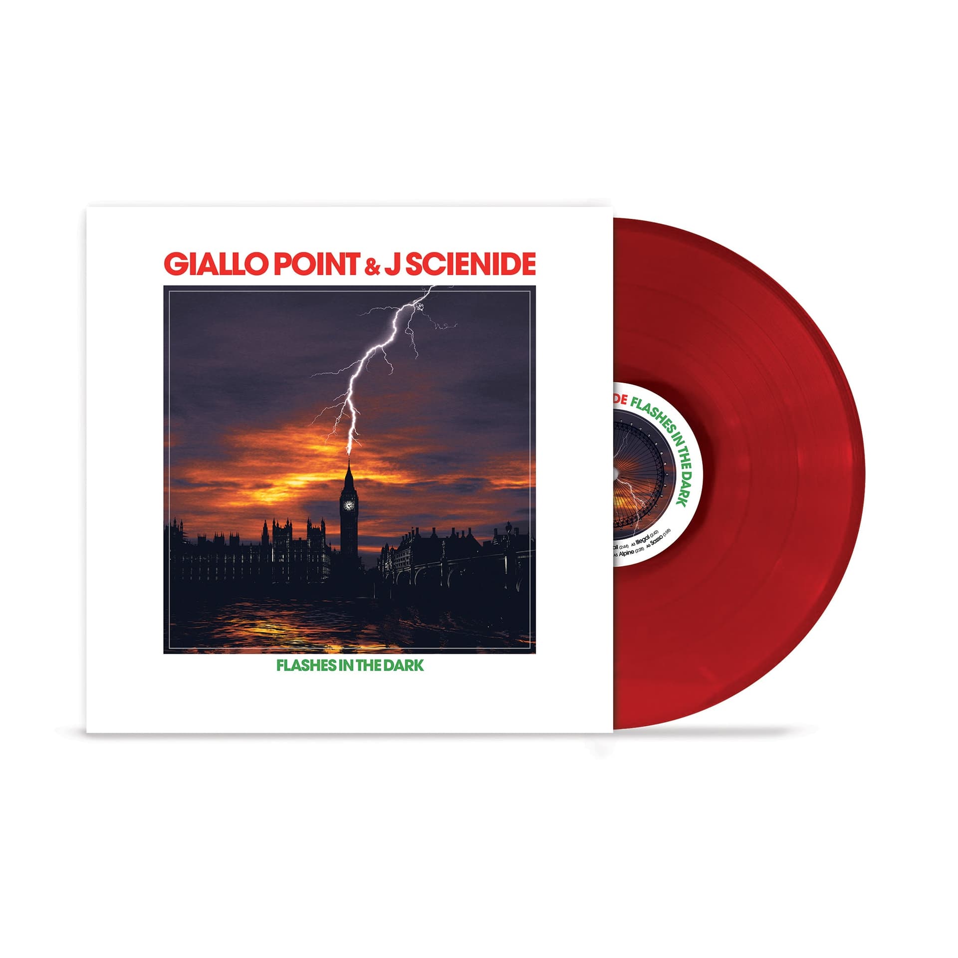 Giallo Point and J Scienide - Flashes In The Dark red vinyl LP