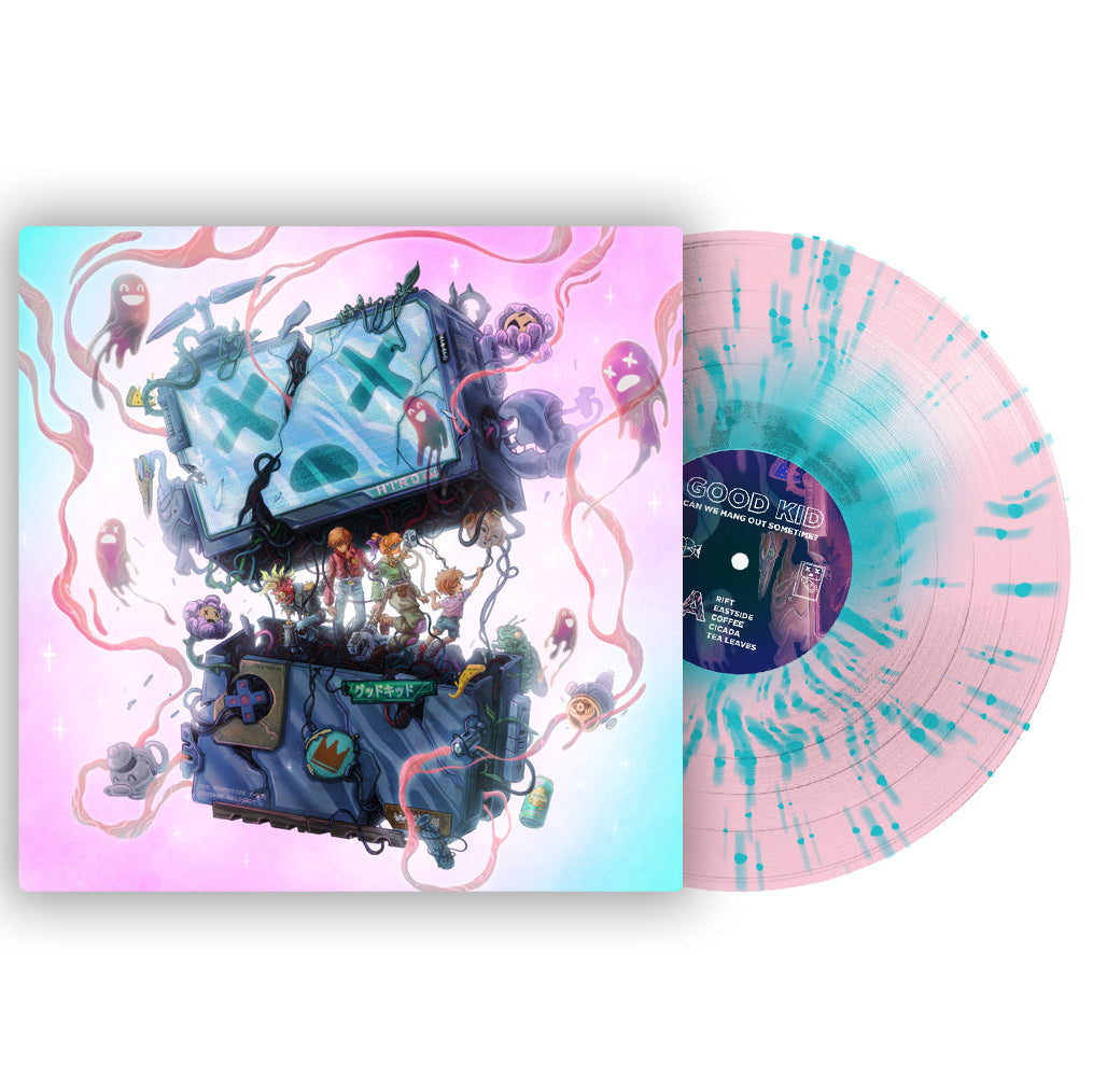 Good Kid - Can we Hang Out Sometime? turquoise hazy eye splatter vinyl LP