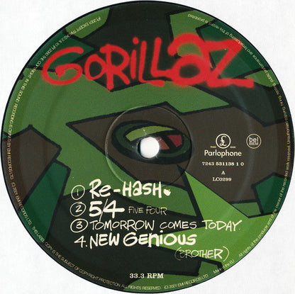 Gorillaz - Gorillaz double vinyl label