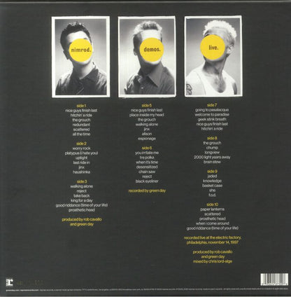 Green Day - Nimrod vinyl boxset tracklist
